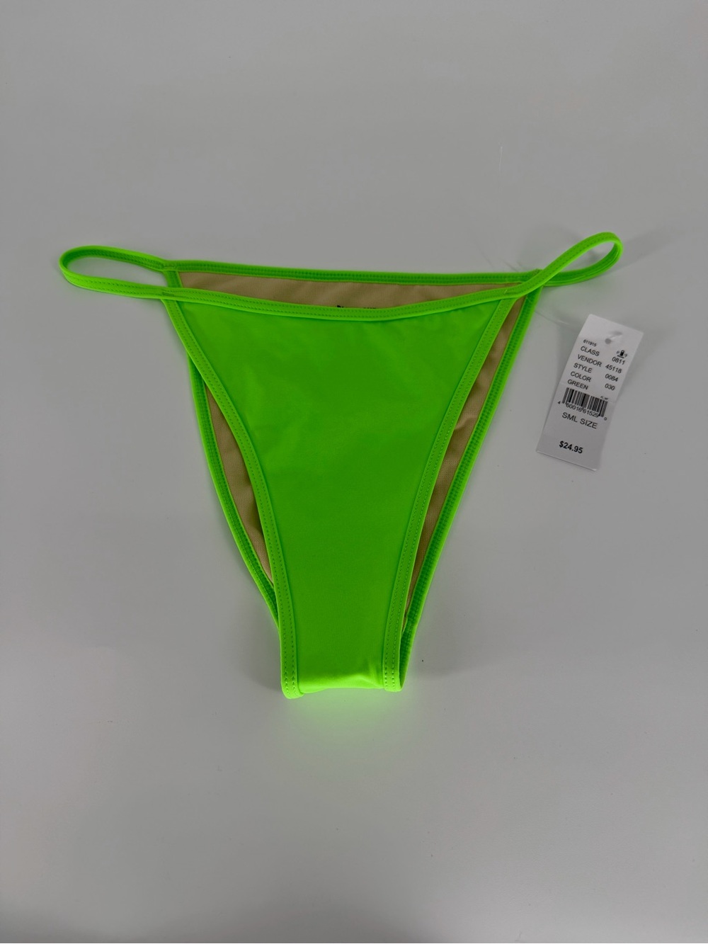 Blue Hour Neon Green High-Cut Bikini Bottom - Women Swim